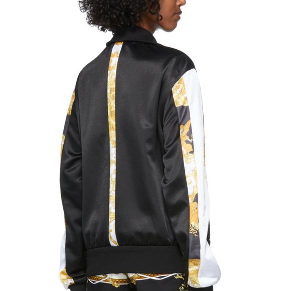 VERSACE Black Jersey Medusa Renaissance Jacket - Picture 3 of 4